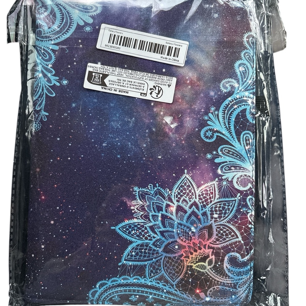 Rotating Case For IPad 9.5” In Galaxy Flower - Picture 3 of 4